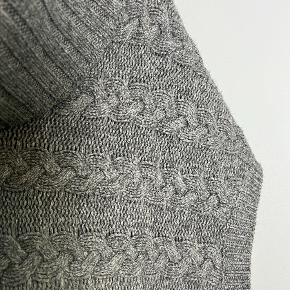 Banana Republic Women Turtleneck Sleeveless Sweater Lambswool Cotton Sz XL Gray - Picture 8 of 12